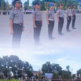 Kapolres Aceh Tamiang Pesan Ini Saat Upacara Kenaikan Pangkat 52 Personil