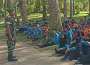 Serunya Bati Komsos Koramil Garum Dalam Materi Bela Negara Perkemahan SDIT Al Hikmah Blitar