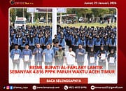 Bupati Aceh Timur Al-Farlaky Lantik 4.816 PPPK Paruh Waktu