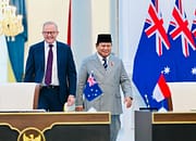 Presiden Prabowo Subianto Menyambut Perdana Menteri Australia Anthony Albanese Dalam Kunjungan Kerja di Istana Merdeka 