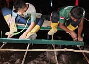 Bangun Jembatan Gantung Perda di Desa Bandar Mahligai, Soliditas TNI dan Warga Simbol Kemanunggalan