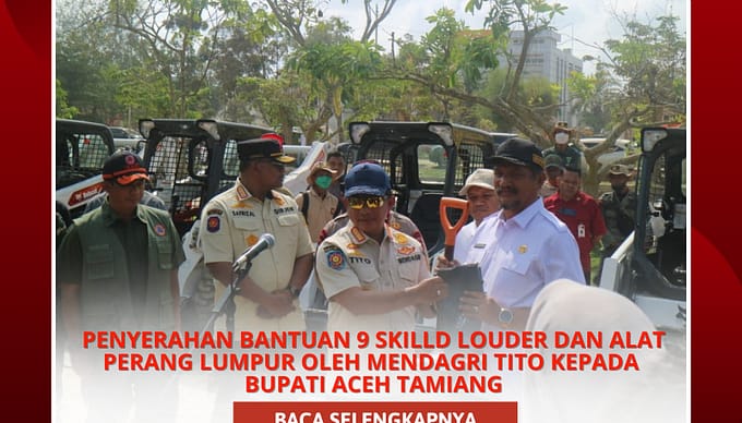 Aceh Tamiang Terima Bantuan 9 Skilld Louder dan Alat Perang Lumpur