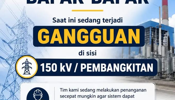 PLN Bergerak Cepat Atasi Gangguan Sistem Kelistrikan Sumbagut, Pemulihan Dilakukan Bertahap