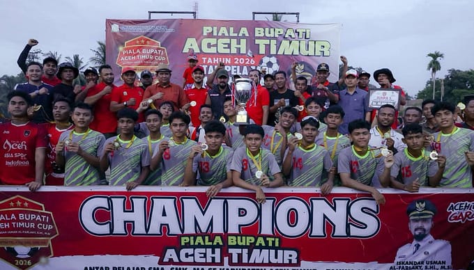 Tumbangkan Lawan, SMAN 1 Idi Rayeuk Rebut Takhta Juara Piala Bupati Al-Farlaky 2026