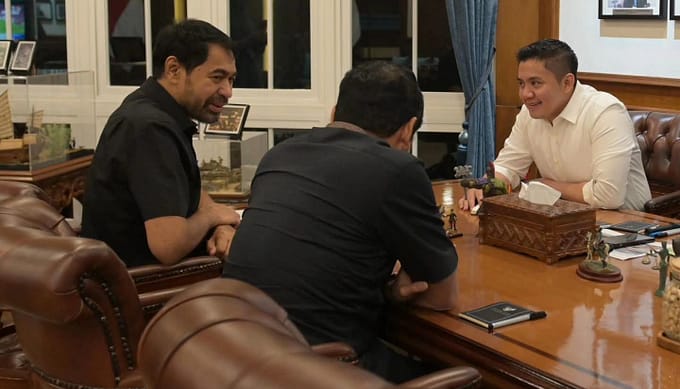 Setkab RI Teddy Terima Kunker Gubernur Mualem