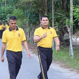 Kapolres Aceh Timur Ajak Personel Jalan Santai, Bangun Semangat Sehat dan Solid